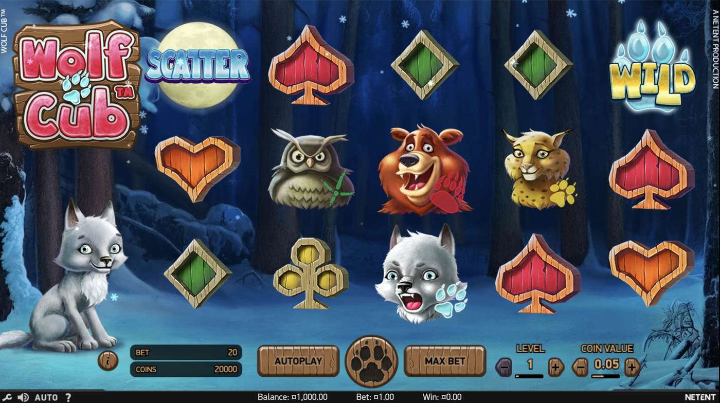 Wolf Cub: image of main menu