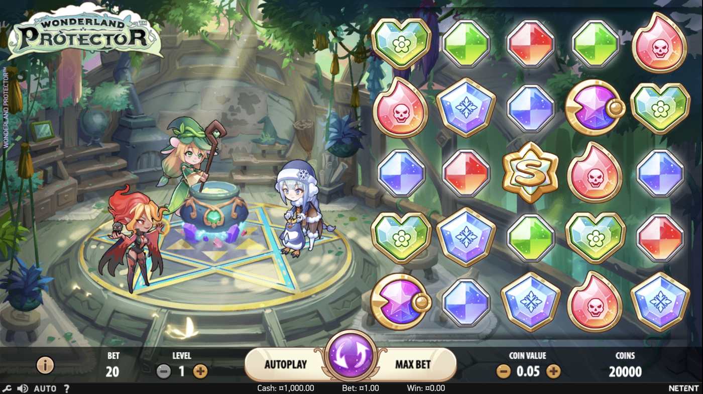 Wonderland Protector: image of main menu