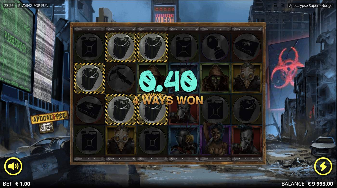 Apocalypse Super xNudge: image of winning