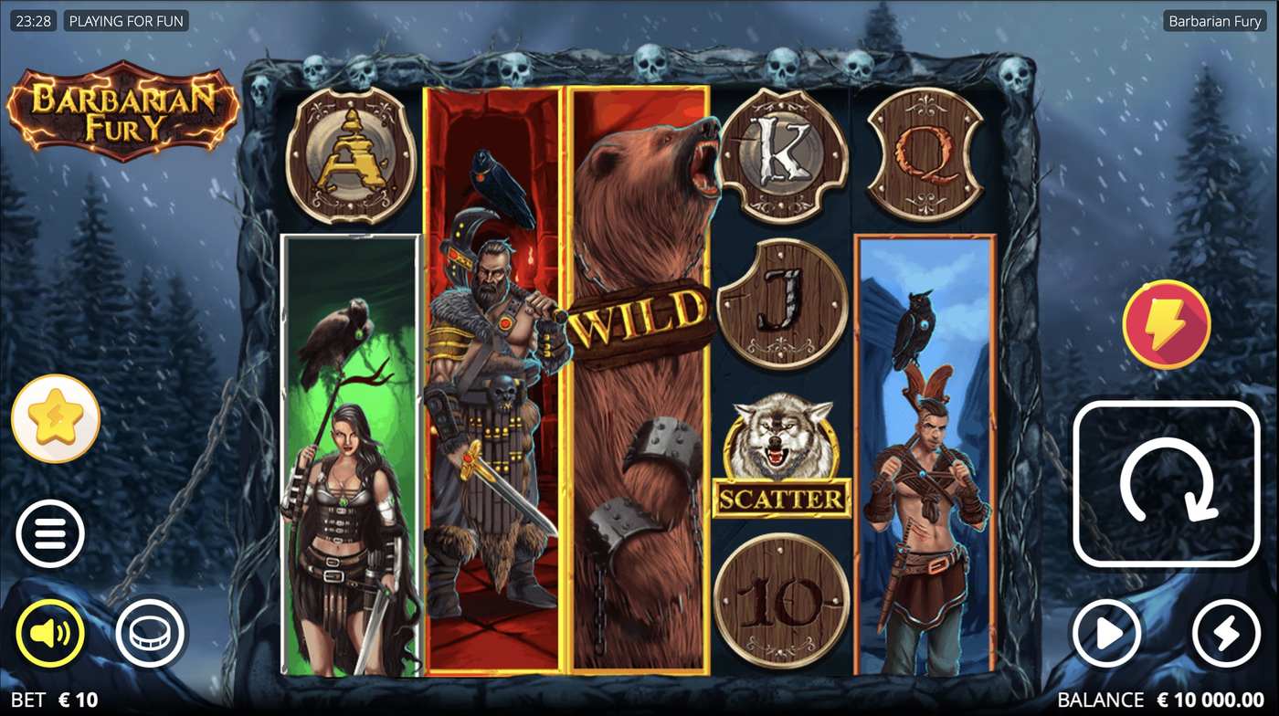 Barbarian Fury: image of main menu