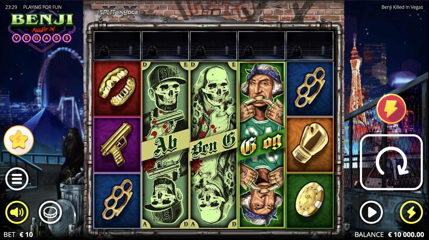 Benji Killed In Vegas: image of main menu