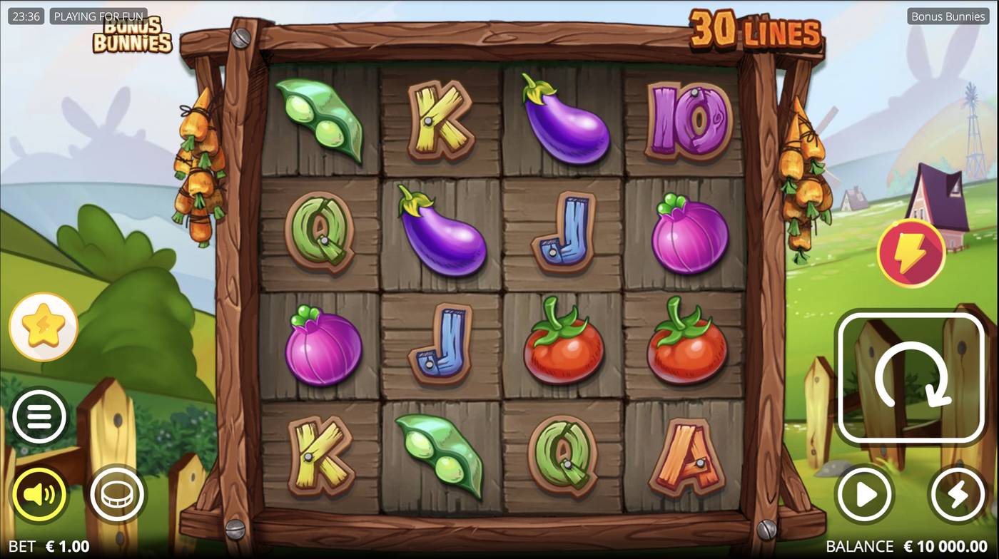 Bonus Bunnies: image of main menu