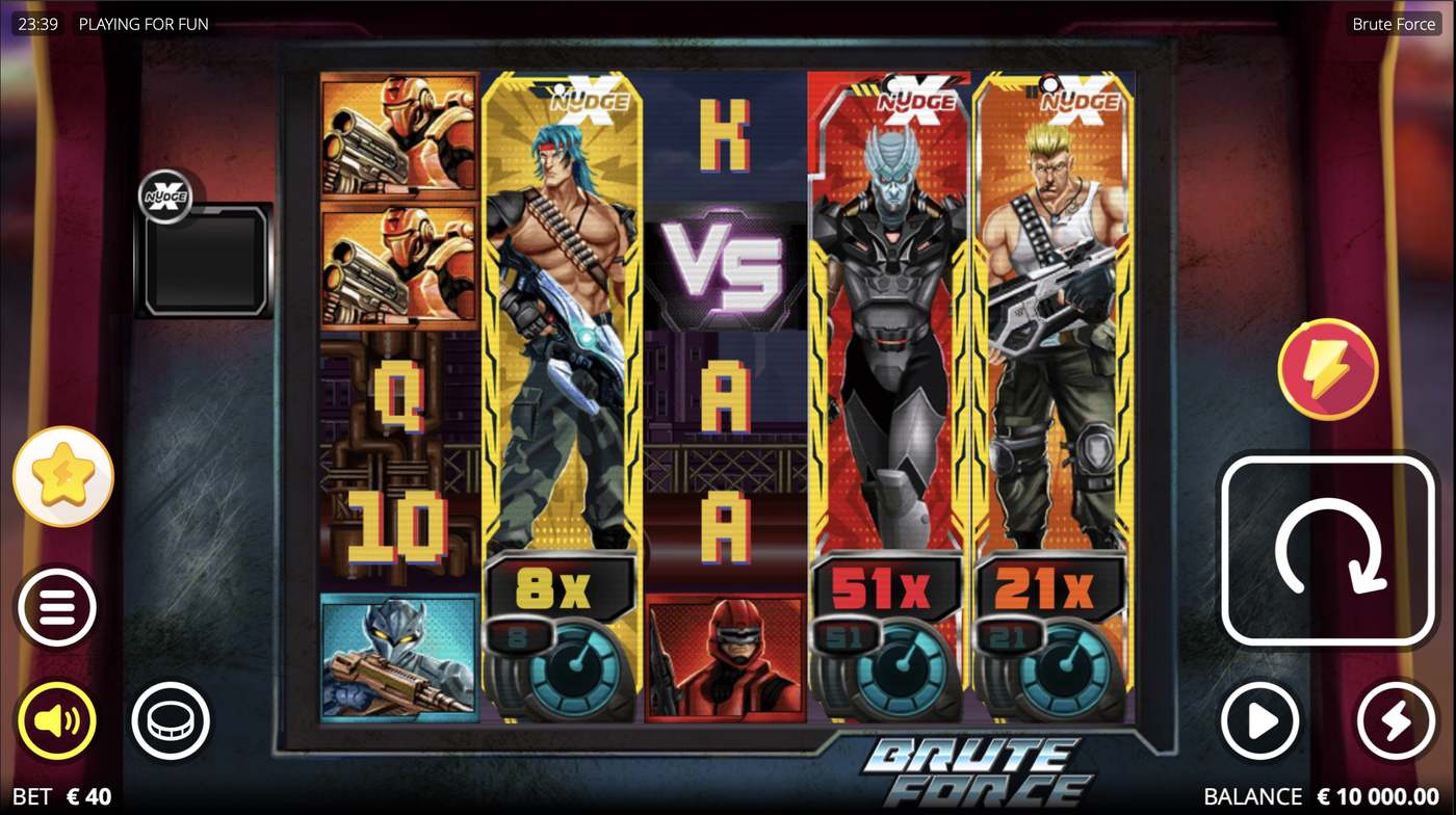 Brute Force: image of main menu