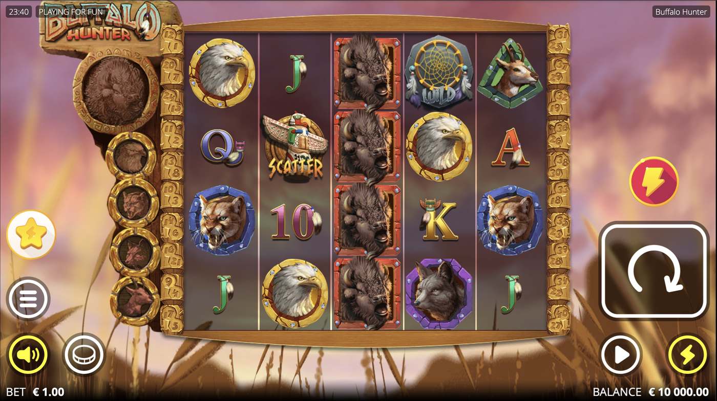 Buffalo Hunter: image of main menu