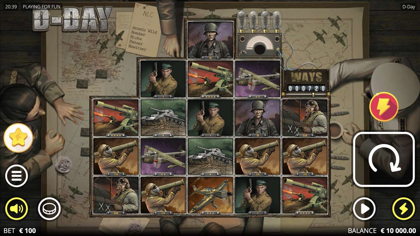 D-Day: image of main menu