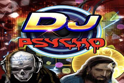 DJ Psycho Online Slot Logo