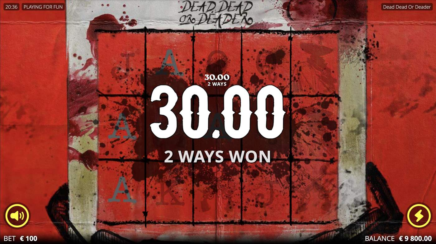Dead, Dead Or Deader: image of winning