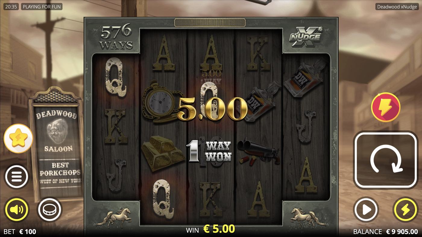 Deadwood xNudge: image of winning
