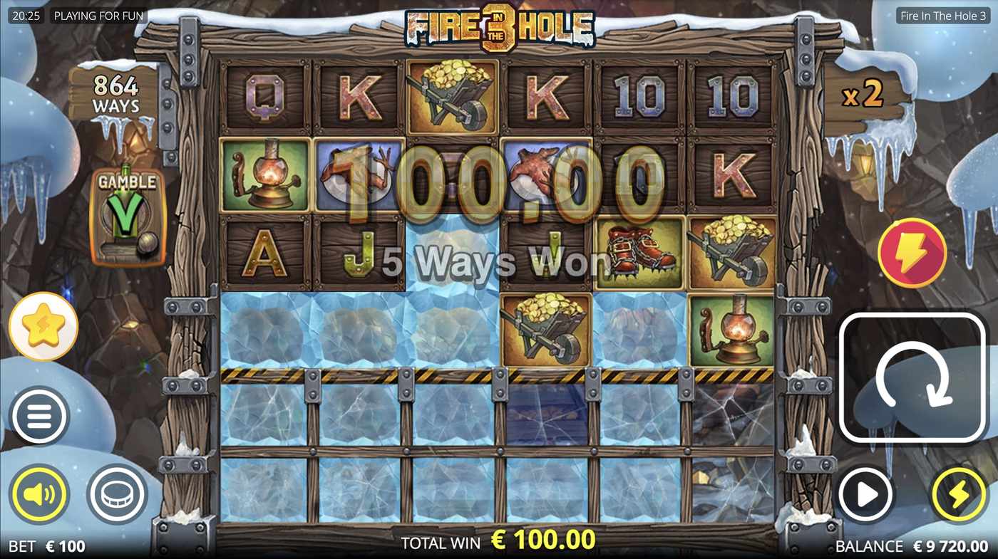 Fire in the Hole 3: image of winning