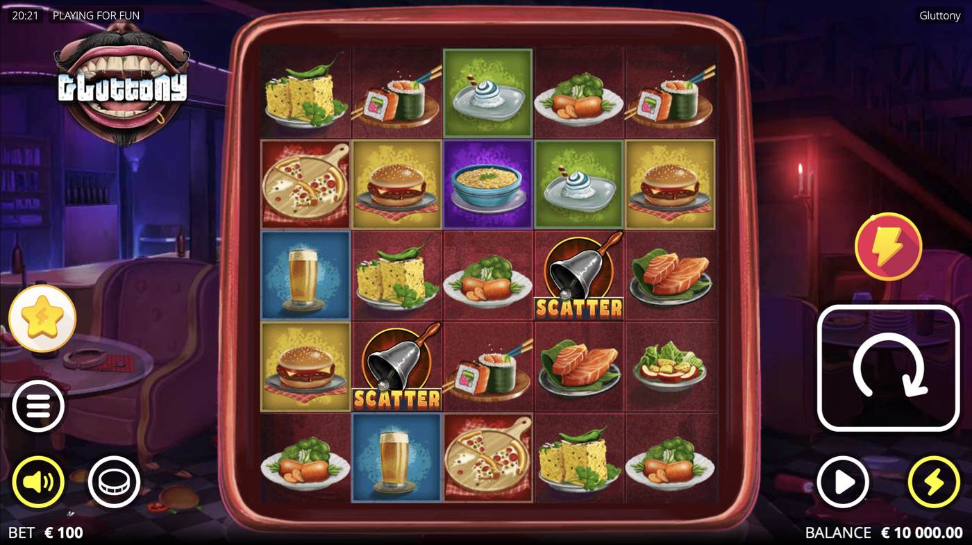 Gluttony: image of main menu