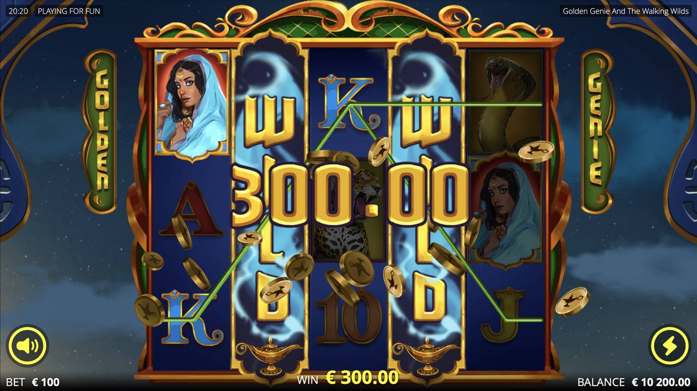 Golden Genie And The Walking Wilds: image of winning