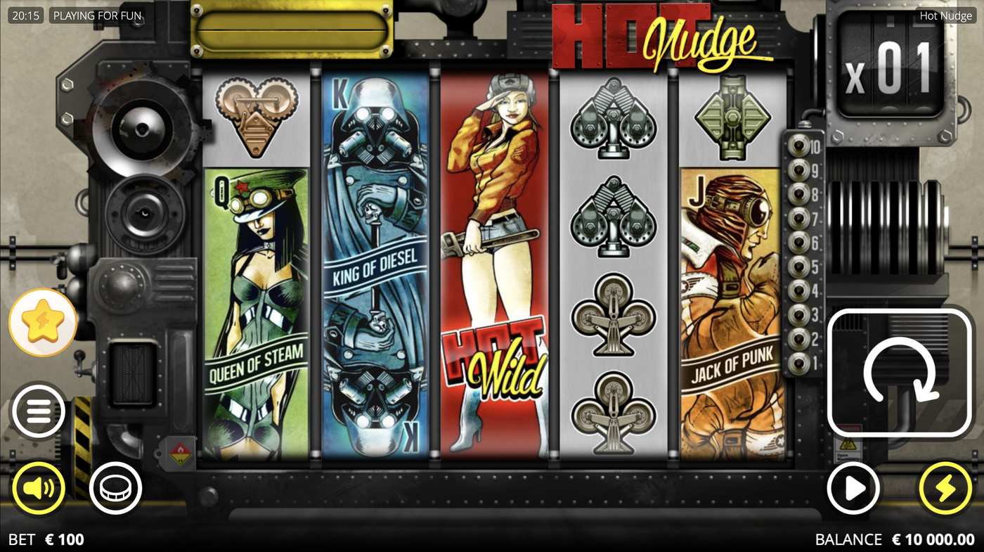 Hot Nudge: image of main menu