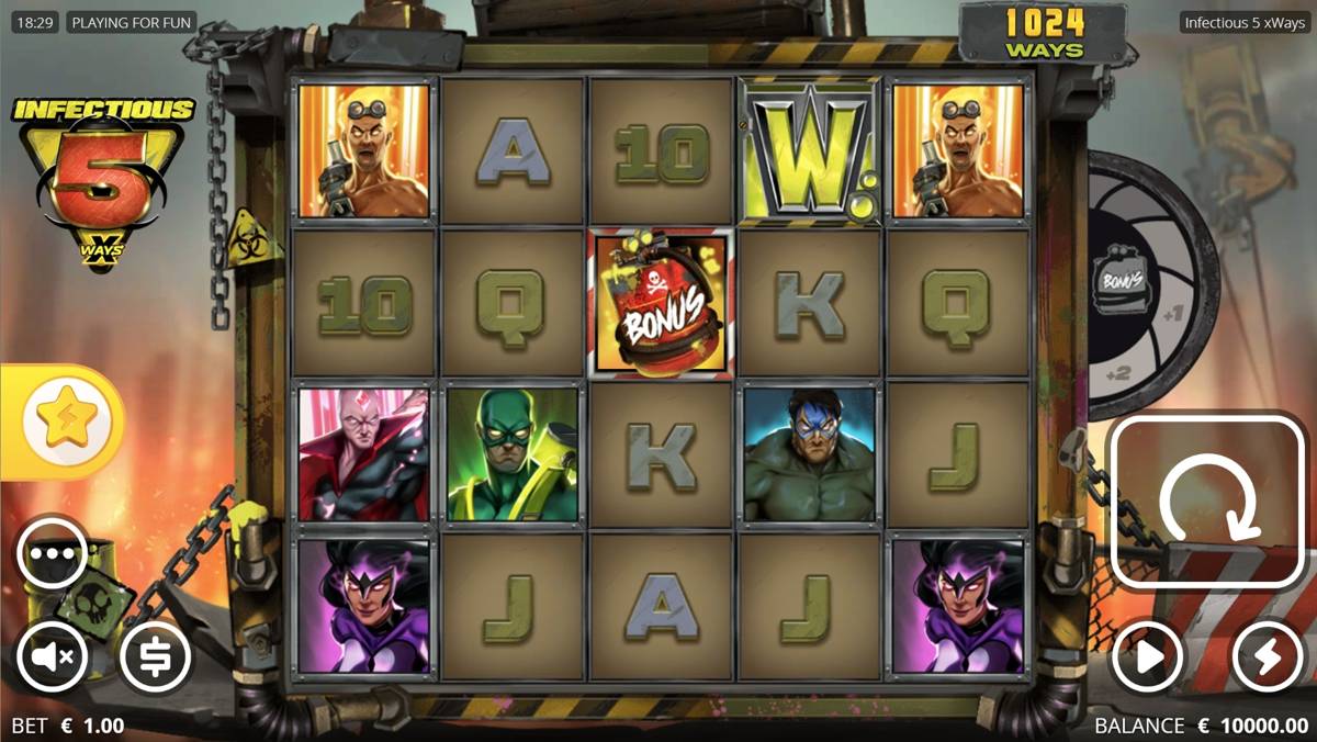 Infectious 5 xWays: image of main menu