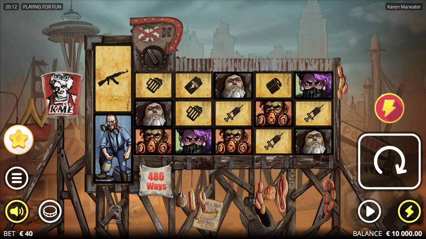 Karen Maneater: image of main menu