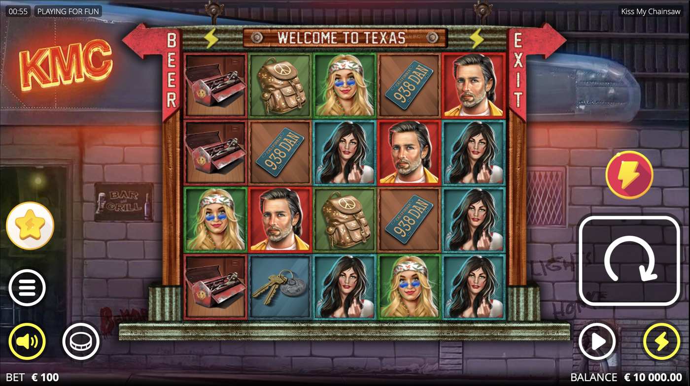 Kiss My Chainsaw: image of main menu