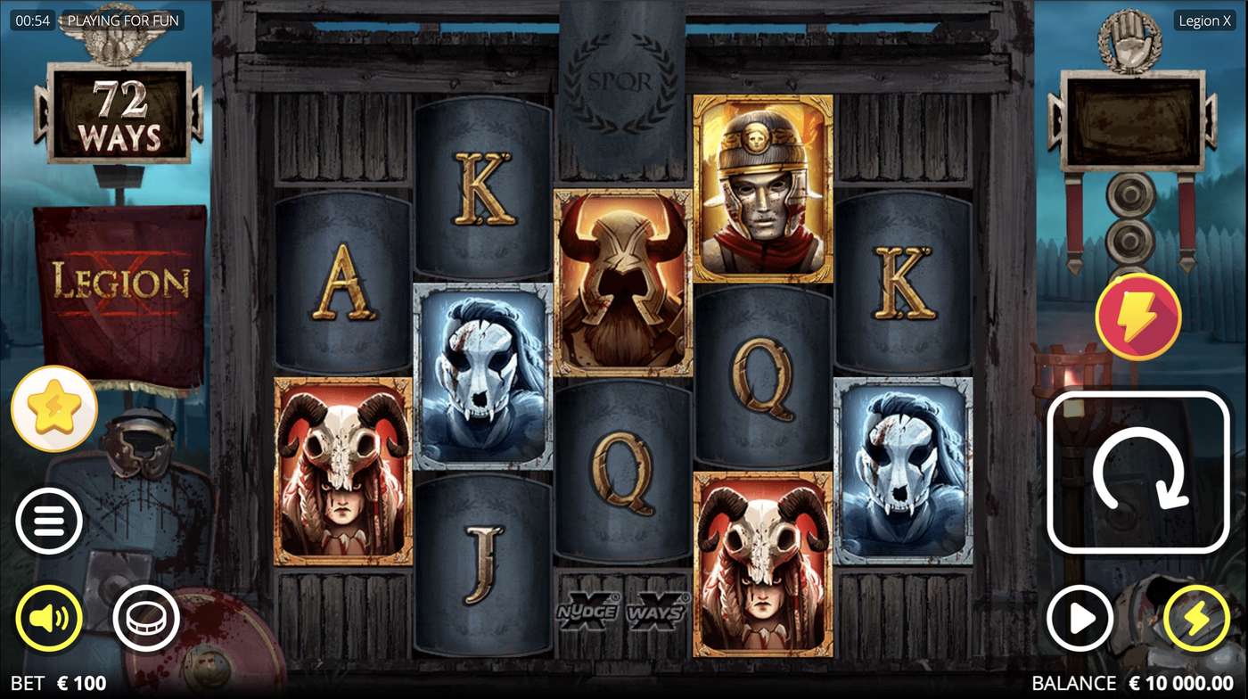 Legion X: image of main menu
