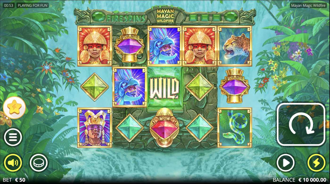 Mayan Magic Wildfire: image of main menu