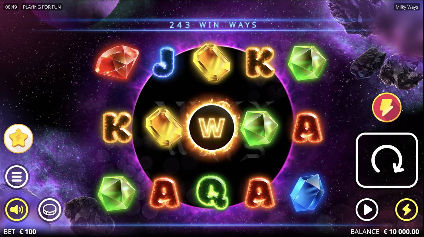 Milky Ways: image of main menu