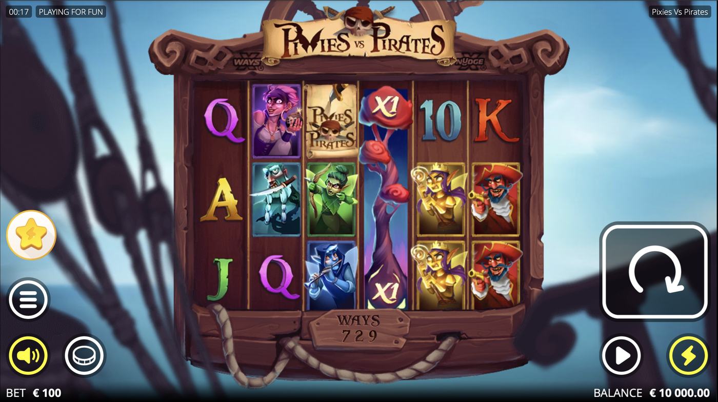 Pixies vs Pirates: image of main menu