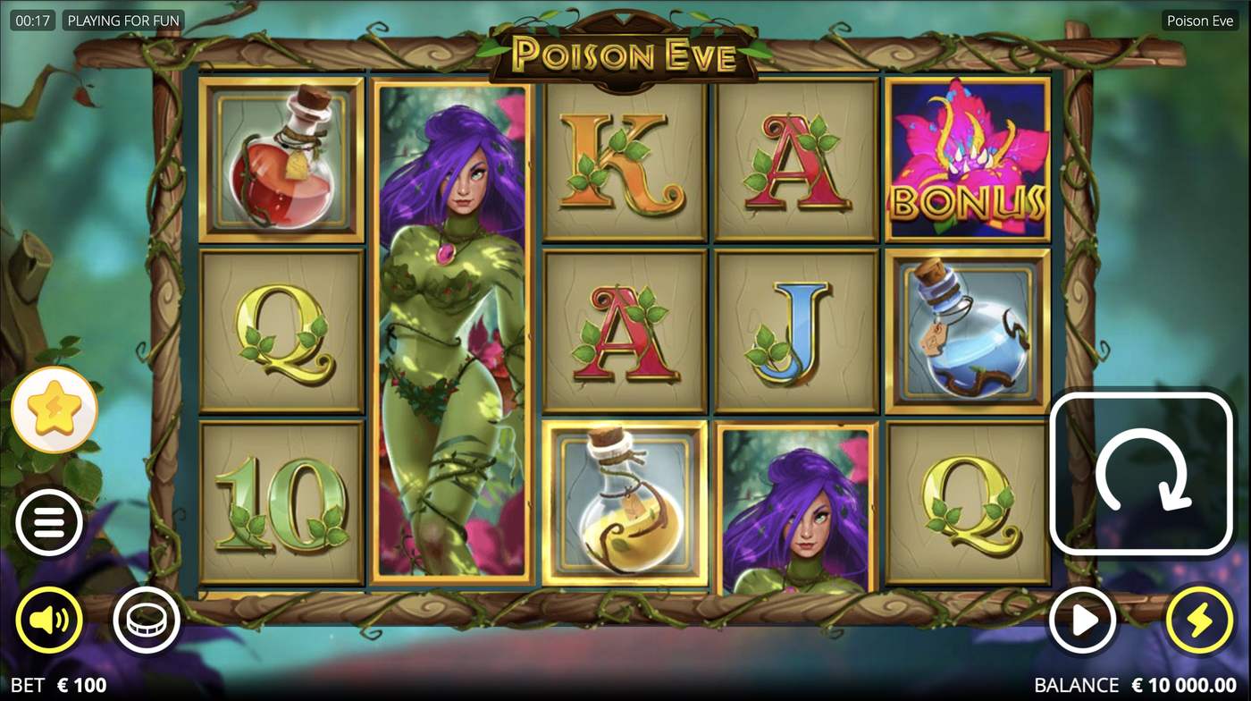 Poison Eve: image of main menu
