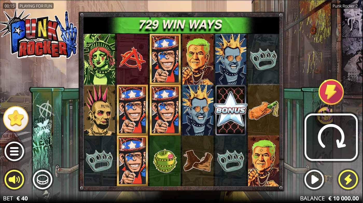 Punk Rocker 2: image of main menu