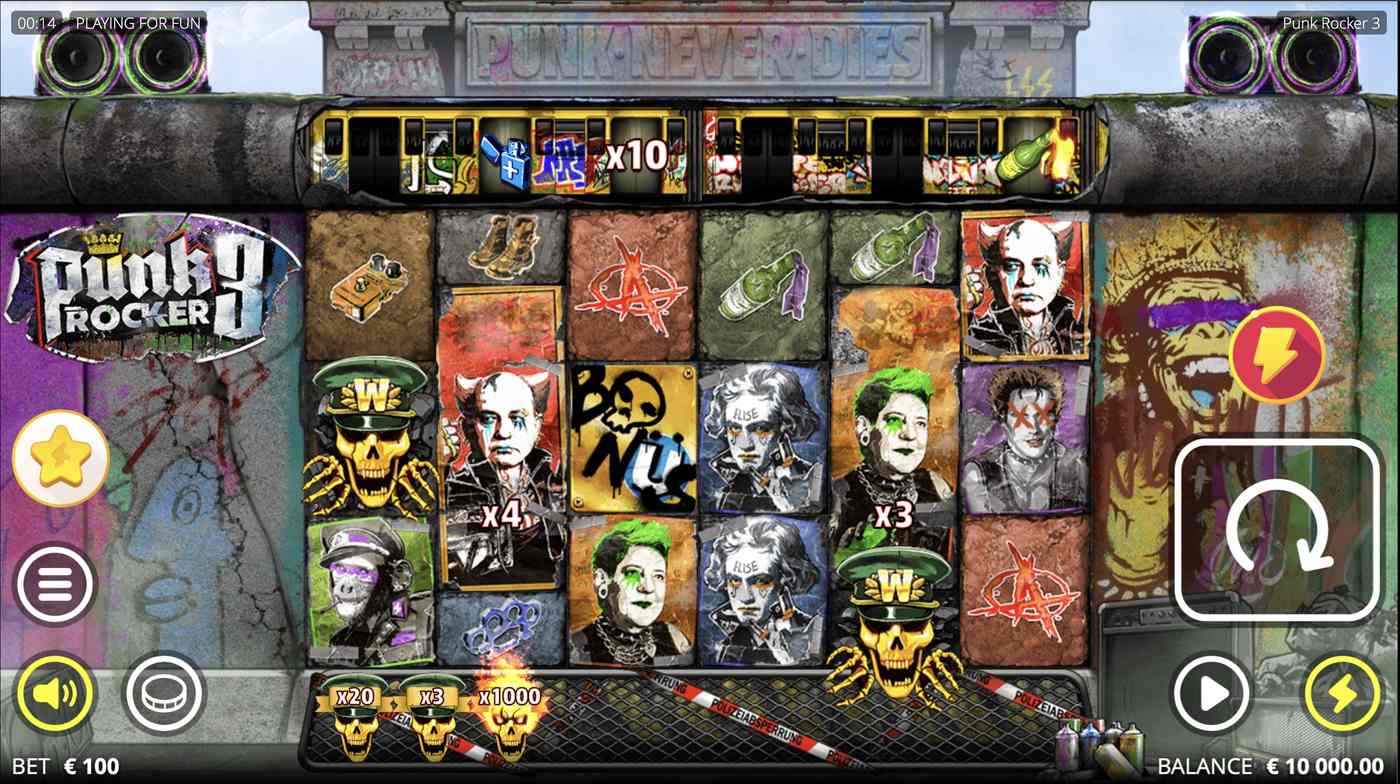 Punk Rocker 3: image of main menu