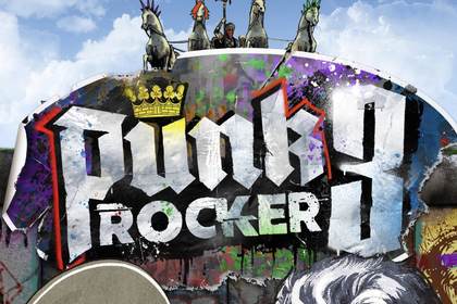 Punk Rocker 3 Online Slot Logo