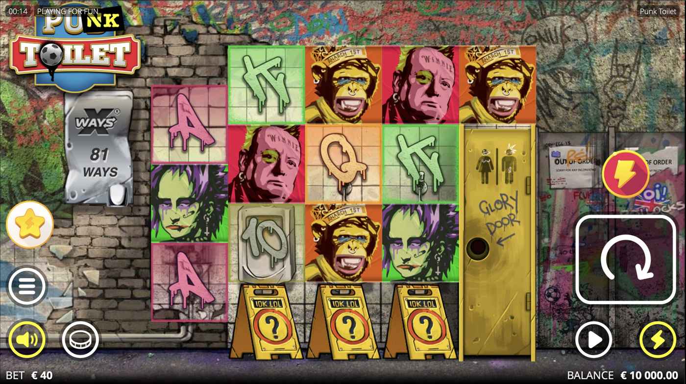 Punk Toilet: image of main menu