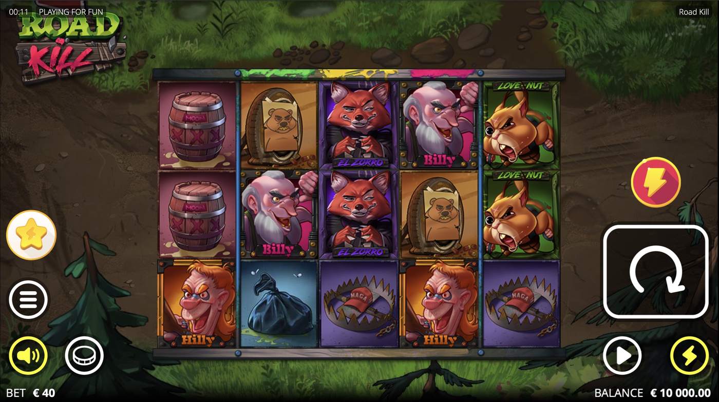Roadkill: image of main menu