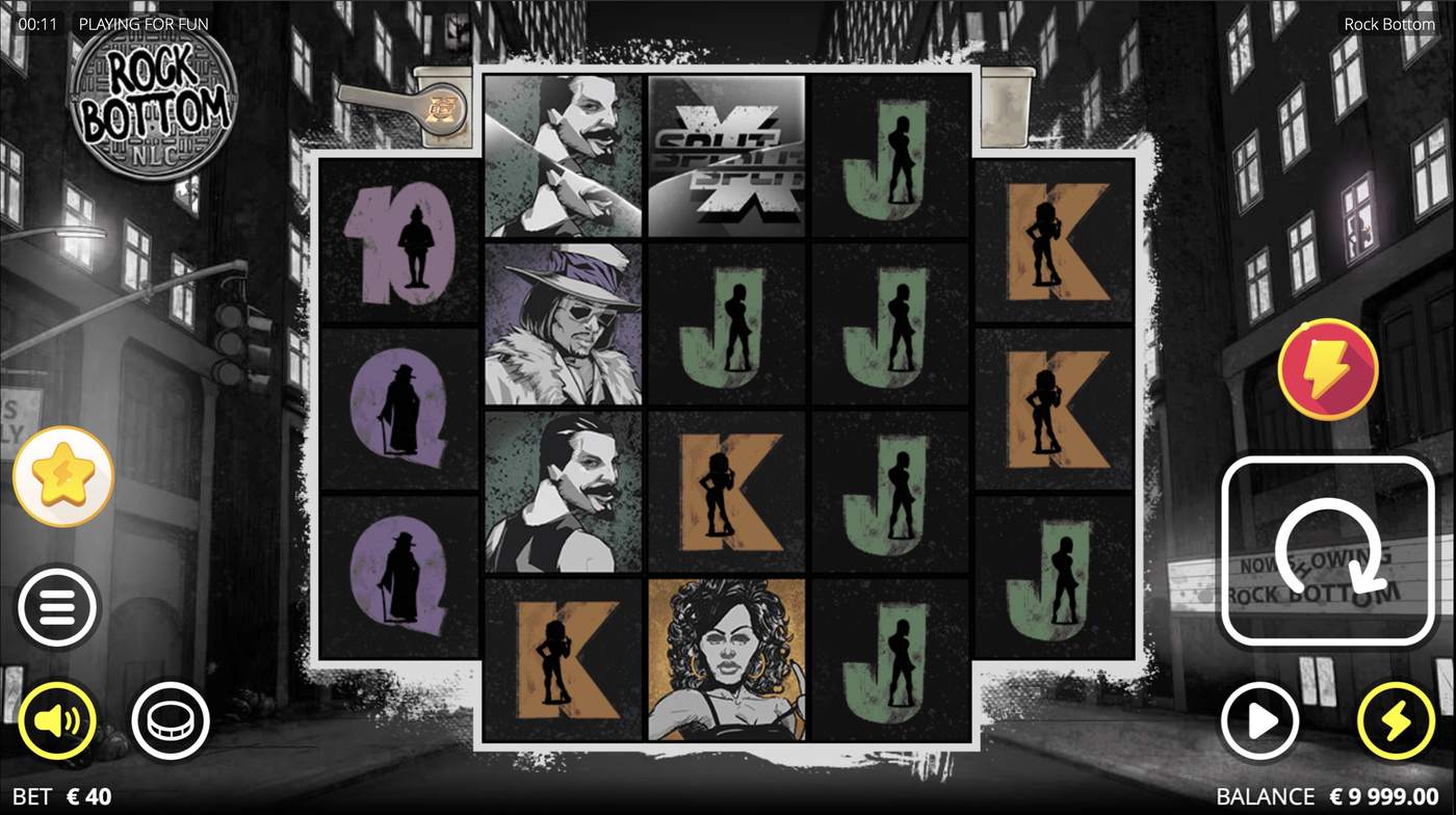 Rock Bottom: image of main menu