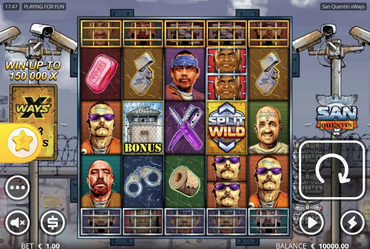 San Quentin xWays: image of main menu