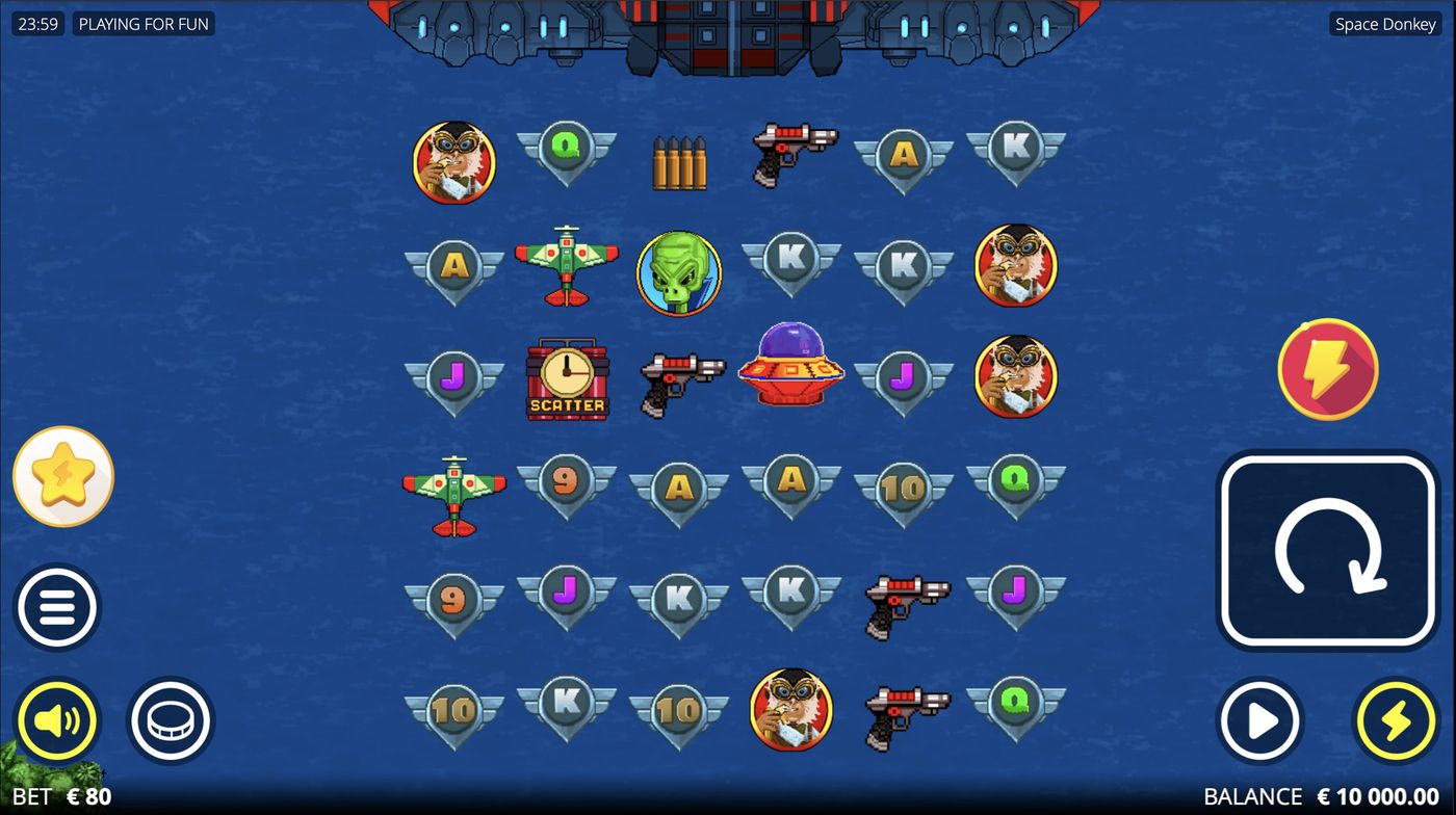 Space Donkey: image of main menu