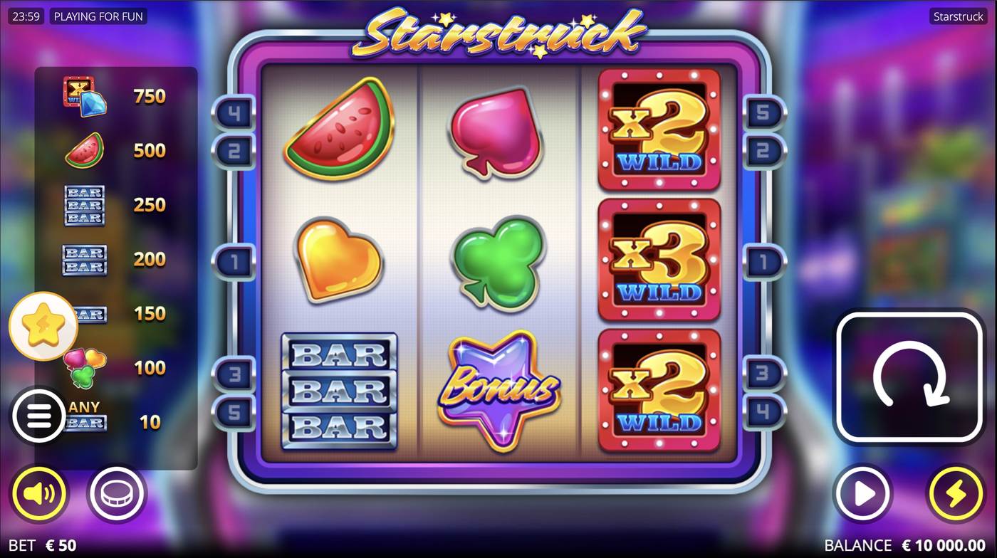 Starstruck: image of main menu