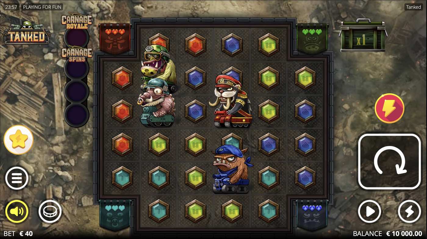 Tanked: image of main menu