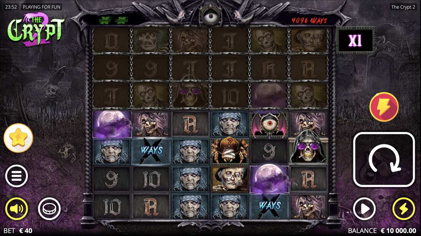 The Crypt 2: image of main menu
