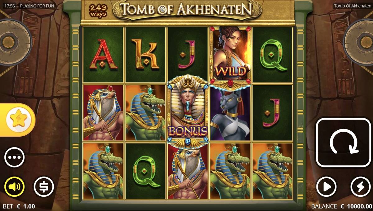 Tomb of Akhenaten: image of main menu
