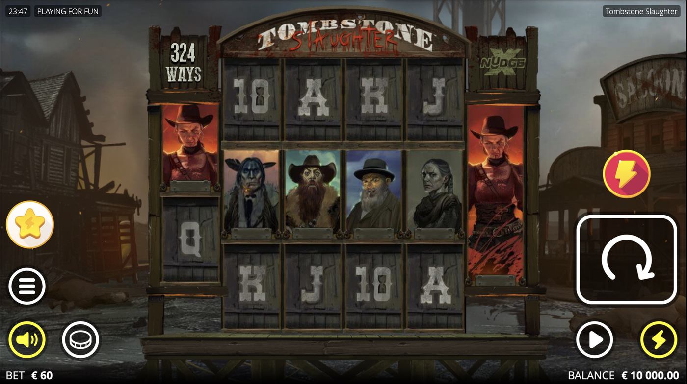 Tombstone Slaughter: El Gordo's Revenge: image of main menu