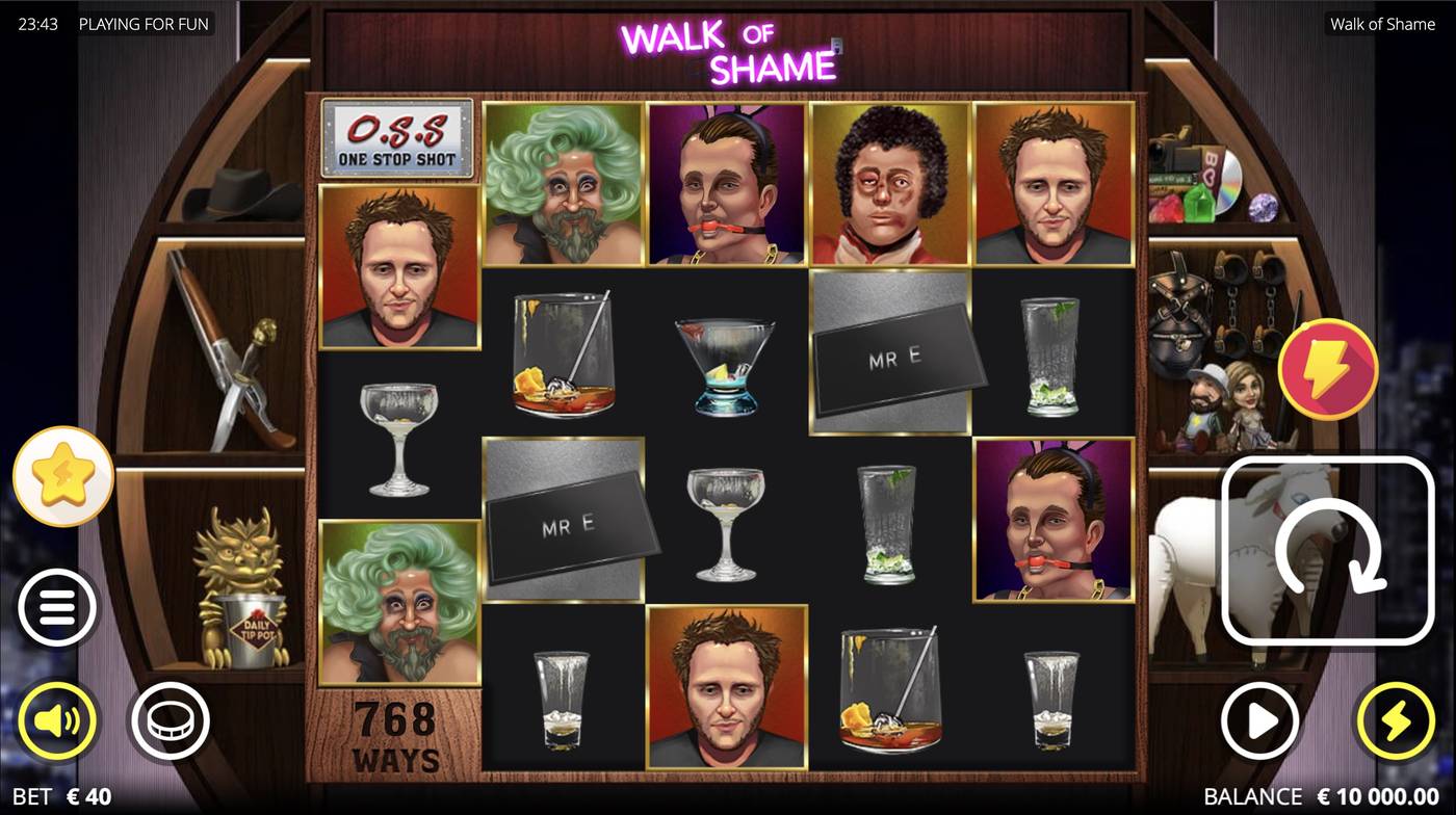 Walk of Shame: image of main menu