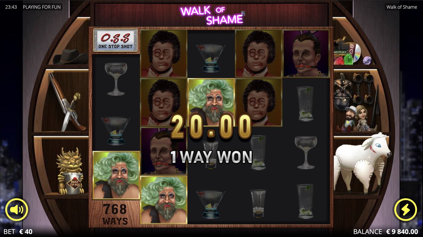 Walk of Shame: image of winning