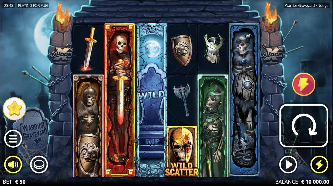 Warrior Graveyard xNudge: image of main menu
