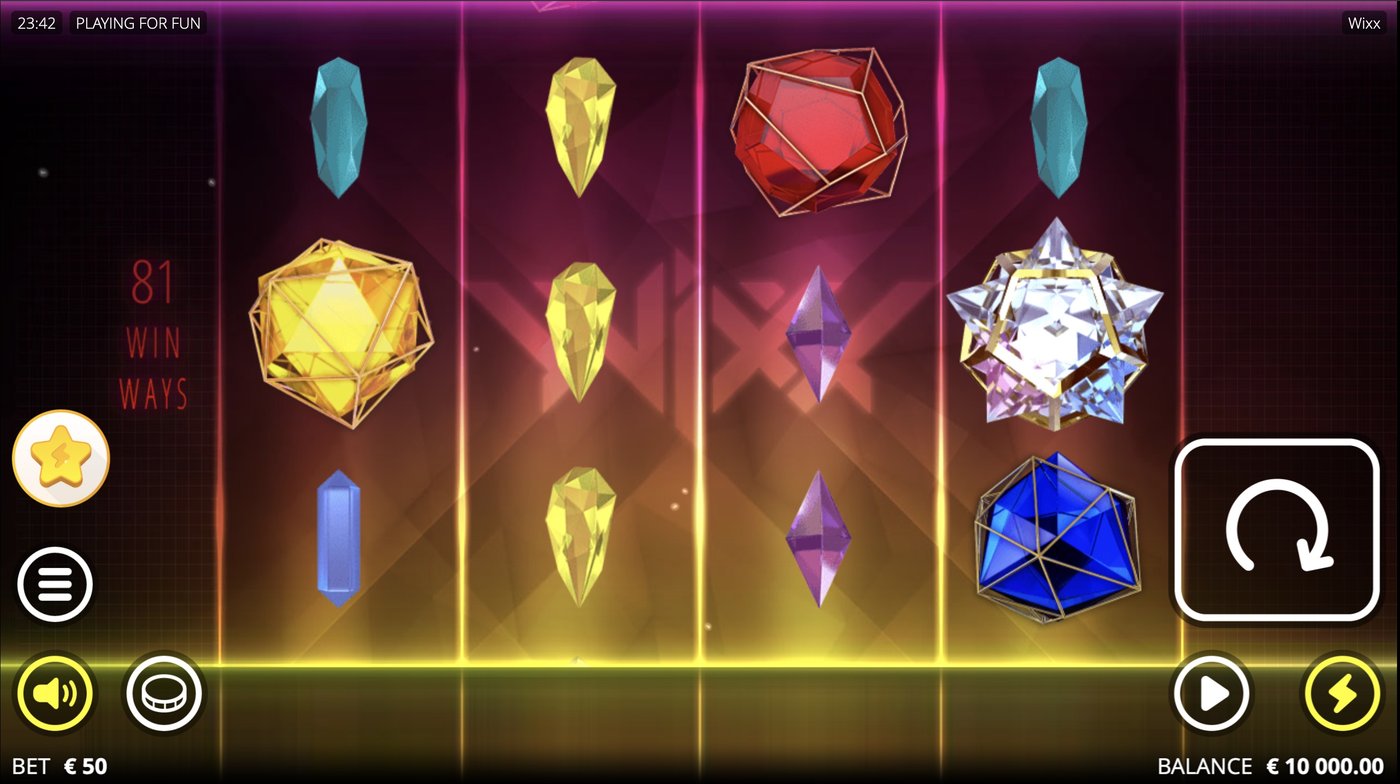 Wixx: image of main menu