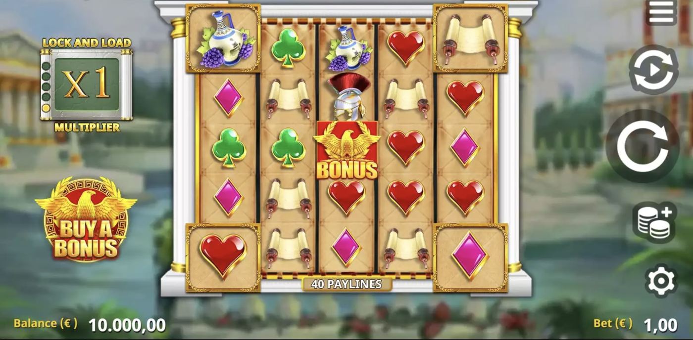 4 Corners of Rome: image of main menu