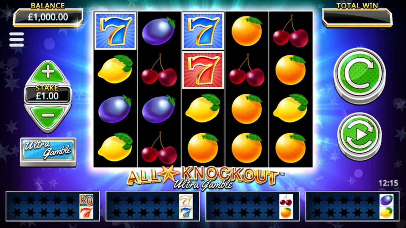 All Star Knockout Ultra Gamble: image of main menu