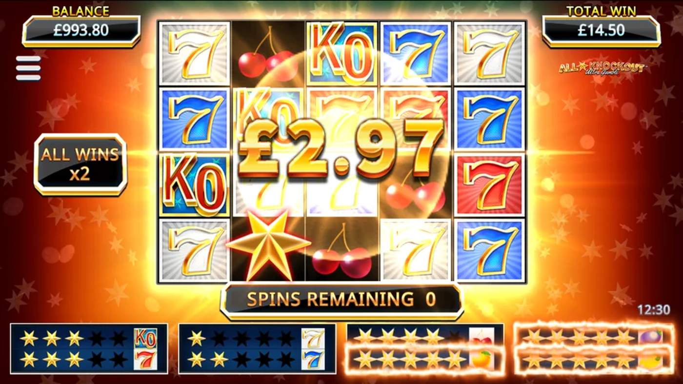All Star Knockout Ultra Gamble: image of winning