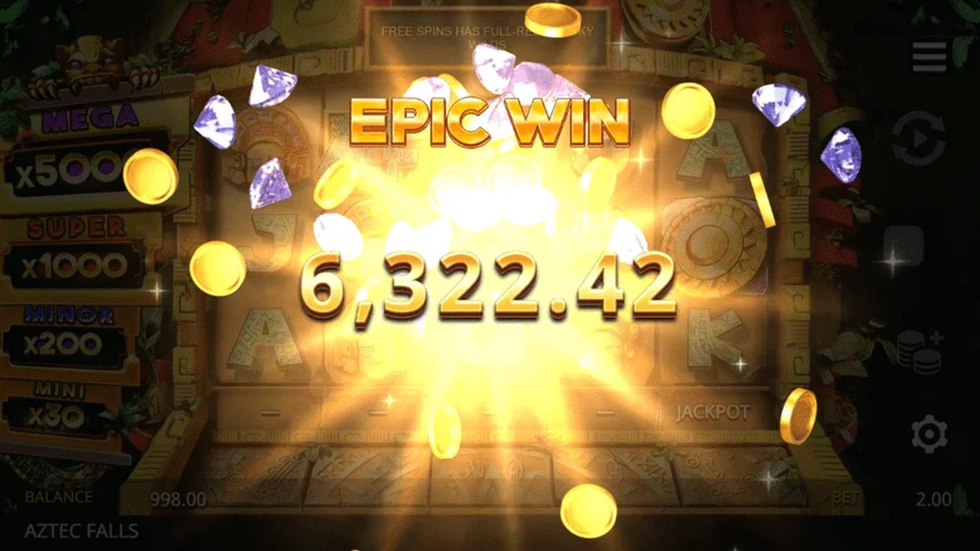 Aztec Falls: image of winning