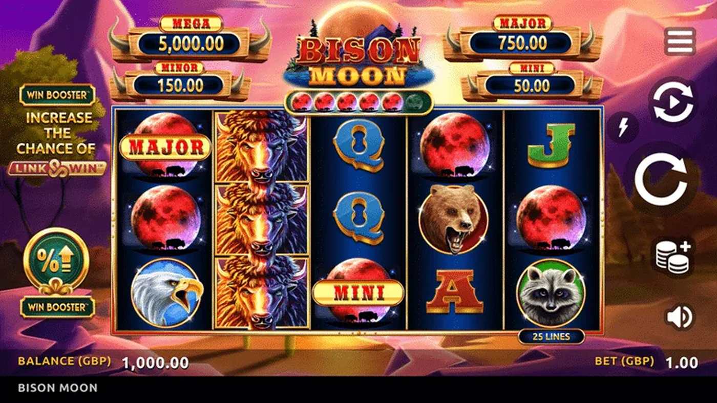 Bison Moon: image of main menu