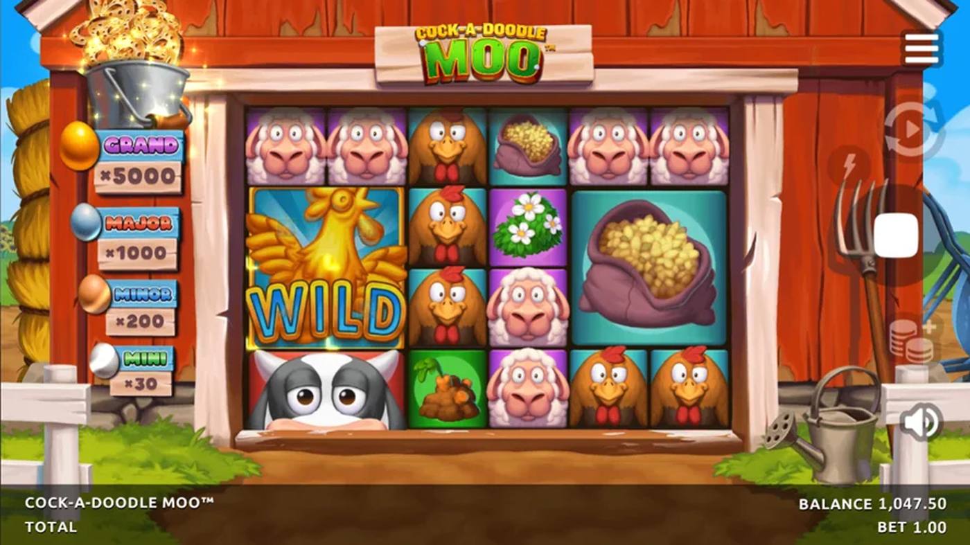 Cock A Doodle Moo: image of main menu