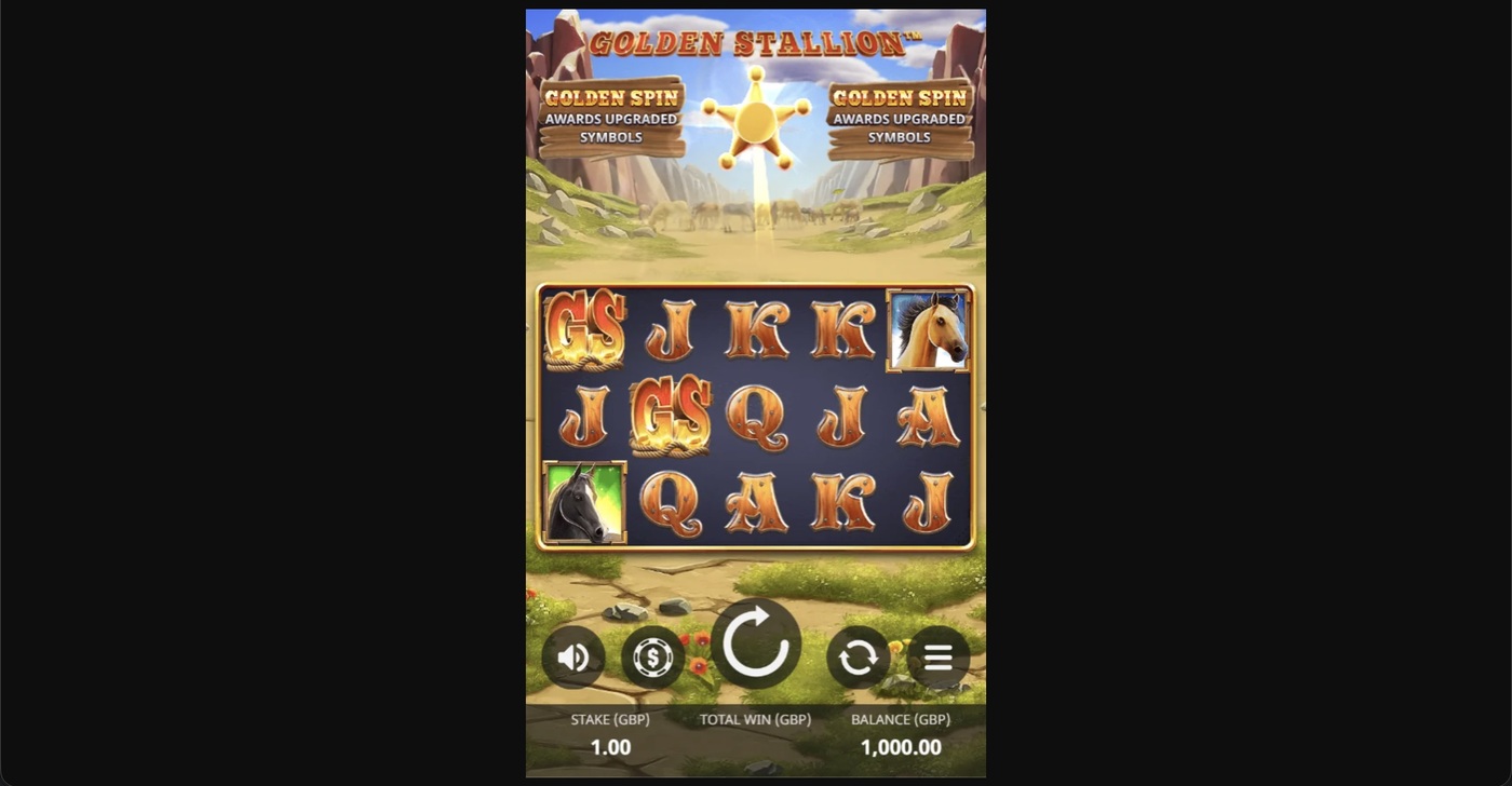 Golden Stallion: image of main menu