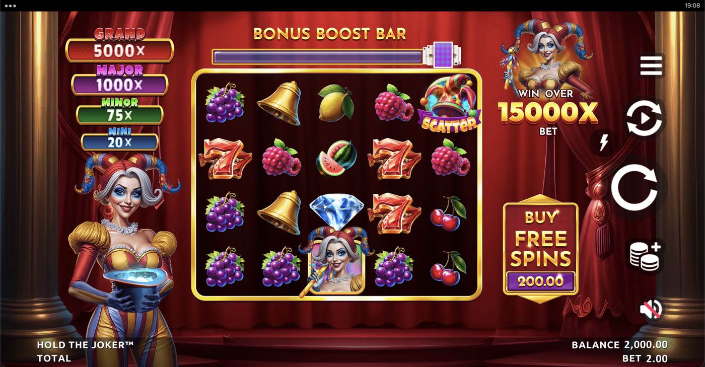 Hold The Joker: image of main menu