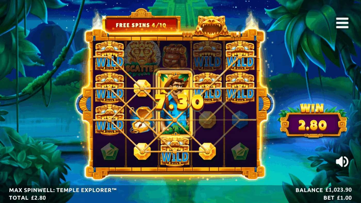 Max Spinwell: Temple Explorer: image of winning
